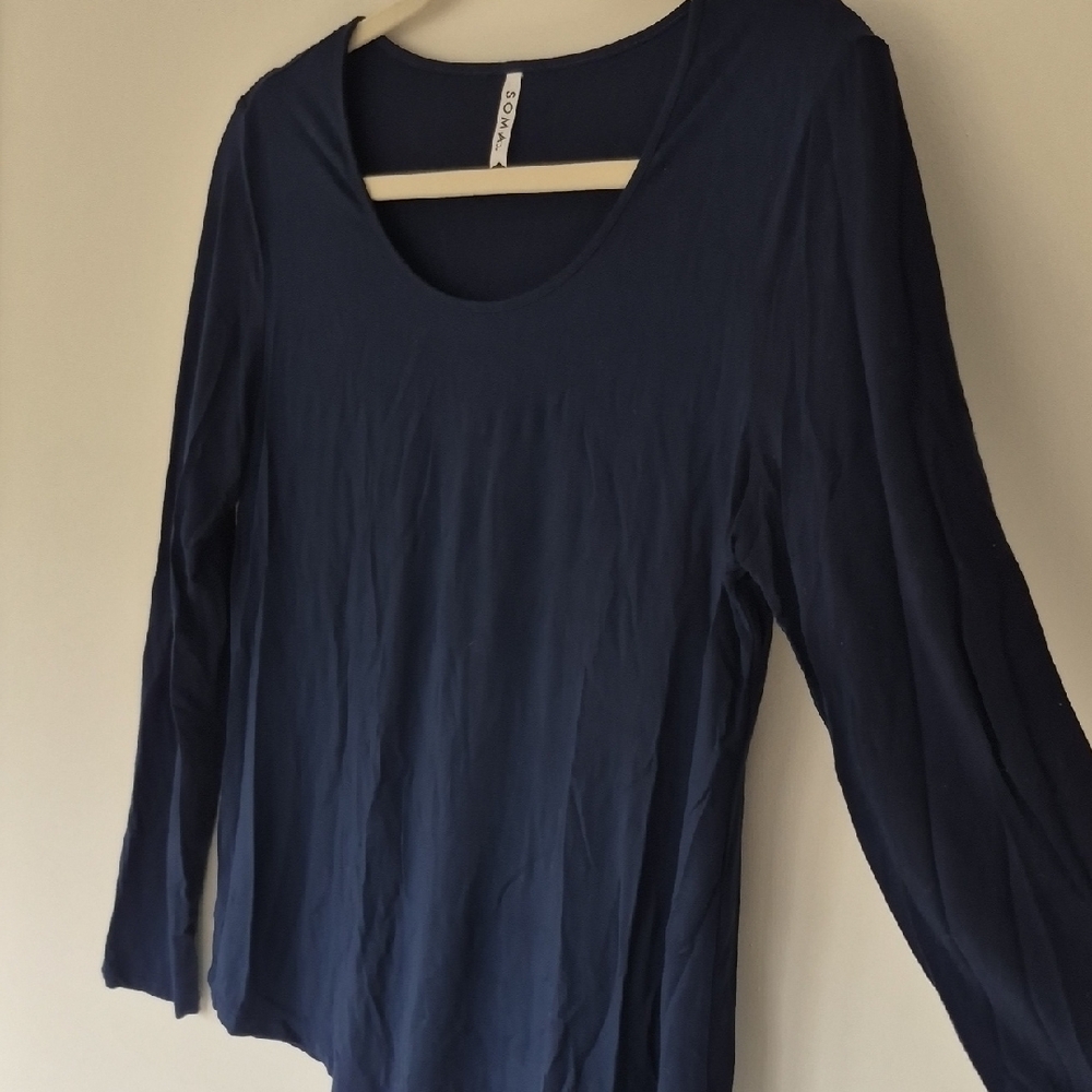 Navy Long Sleeve Sleep tee